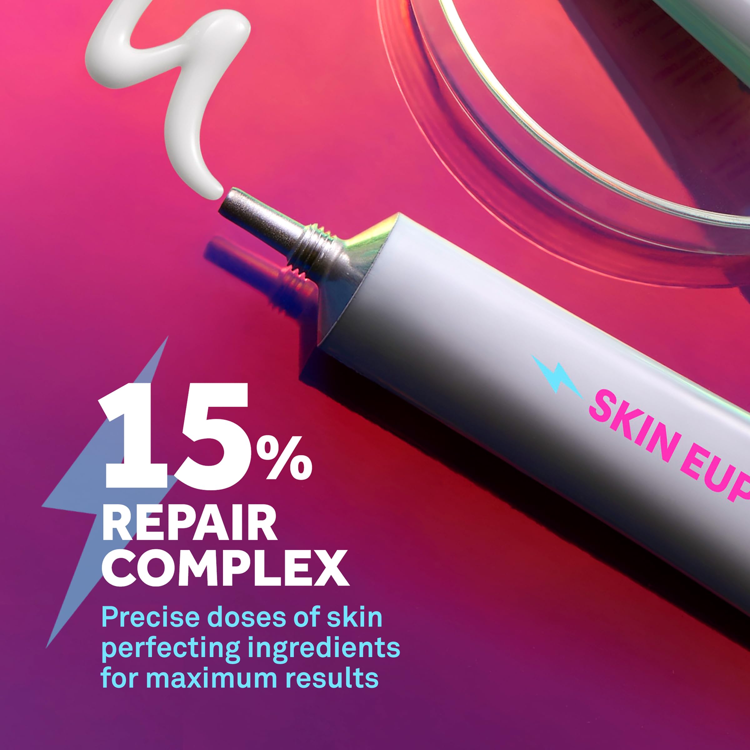 Bliss Skin Euphoria serum texture application shows lightweight, quick-absorb formula.