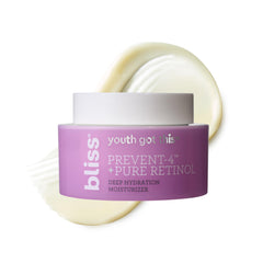Bliss Youth Got This retinol moisturizer jar with a hydrating, fragrance-free formula for radiant skin