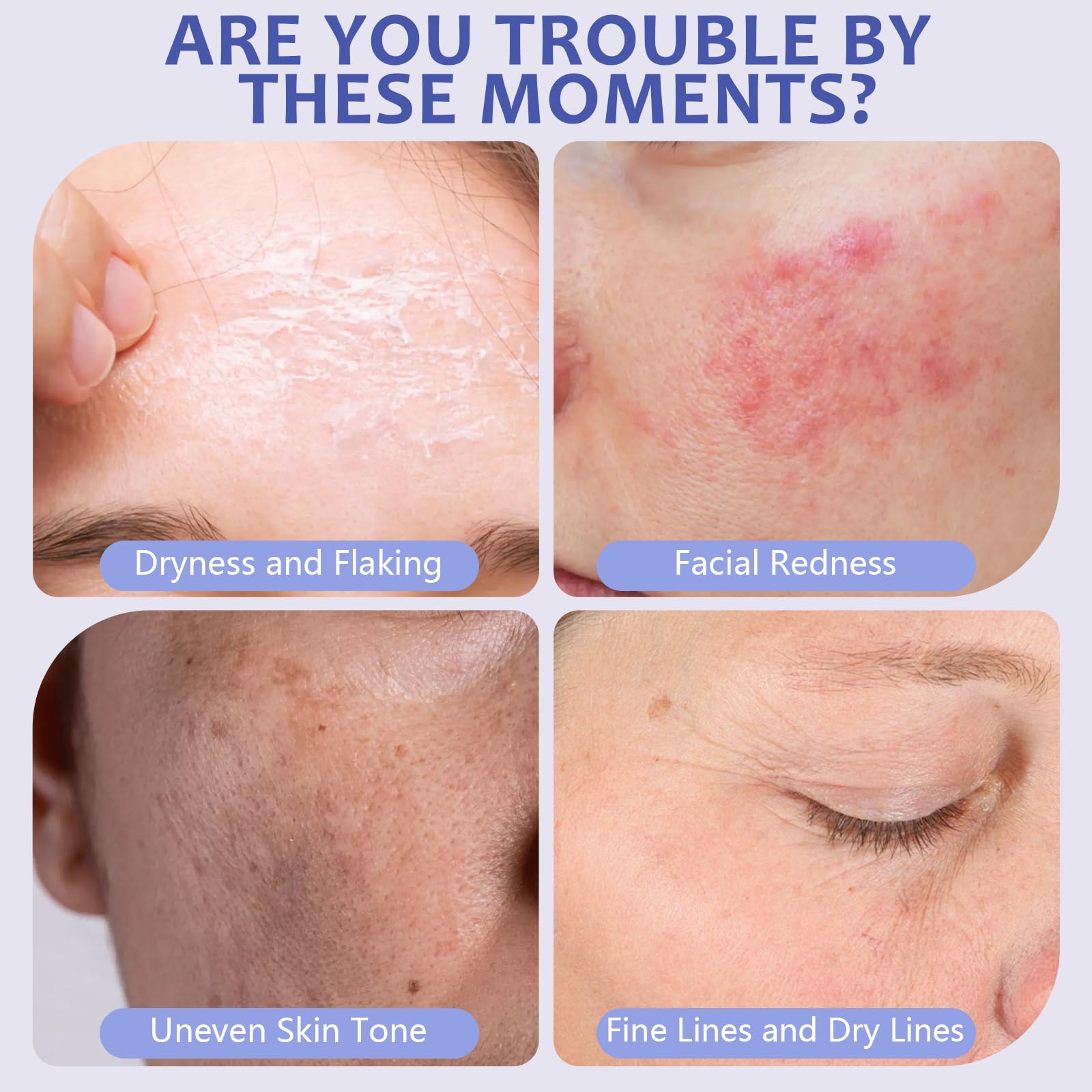 BlissAura five-weight hyaluronic acid molecules provide deep hydration without heaviness.