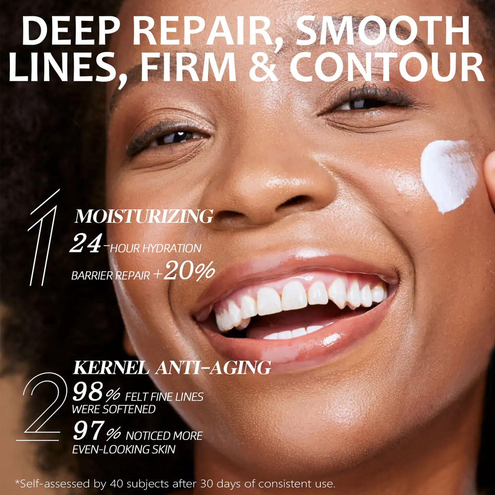 BlissAura niacinamide and green-tea extract blend for smoother pores.