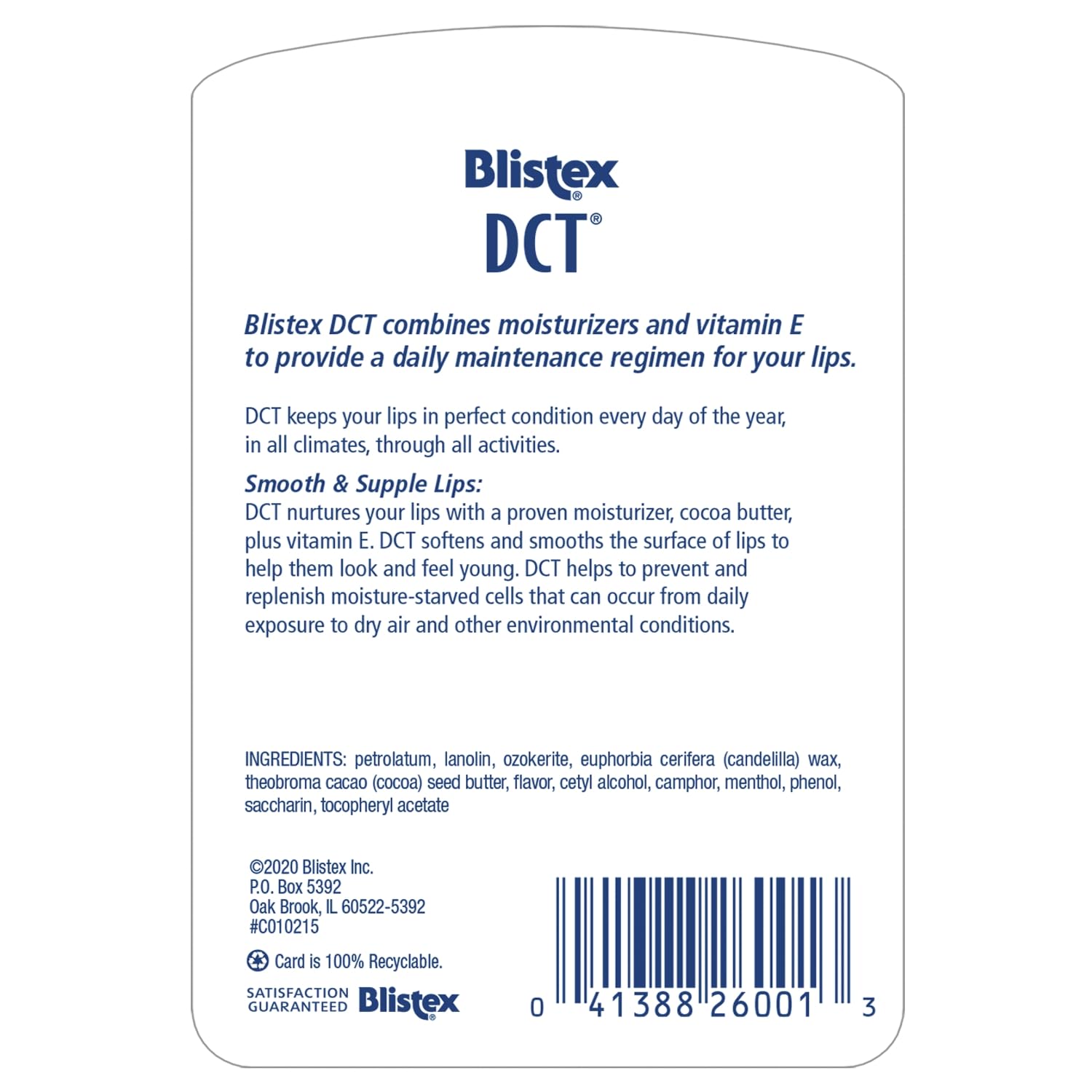 Blistex DCT 12-pack display highlighting convenient lip care on the go