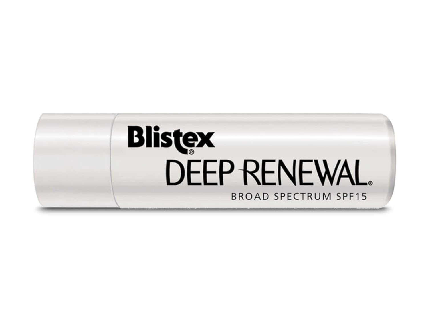 Blistex Deep Renewal lip balm pack-4 application shows easy, smooth lip coverage.