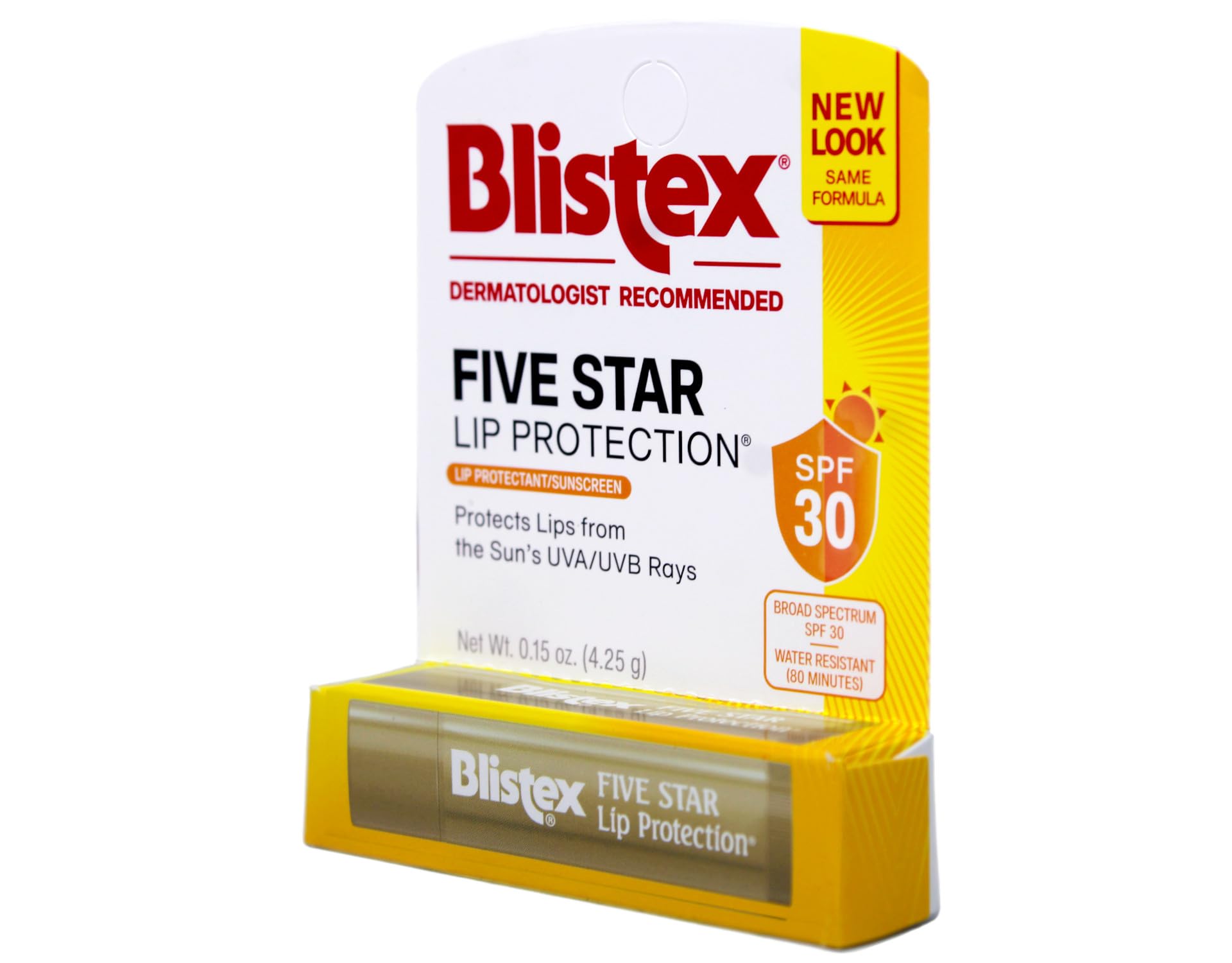Blistex Five Star lip protection SPF 30 lip-application scene for sun safety