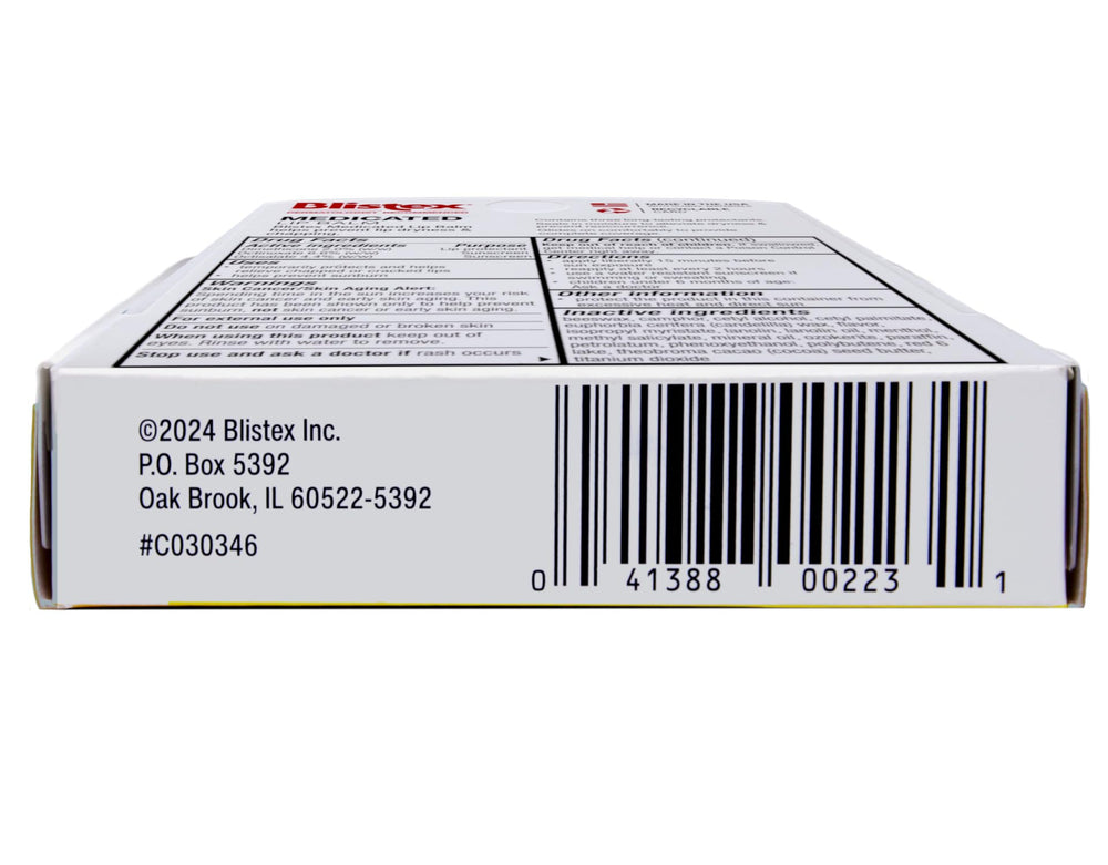 Blistex Five Star lip protection SPF 30 packaging-detail highlights travel-friendly design