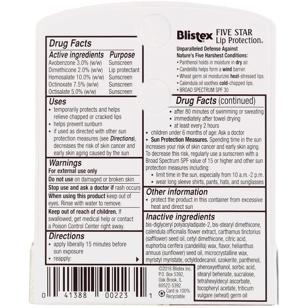 Blistex Five Star close-up application demonstrates smooth glide and quick moisture.