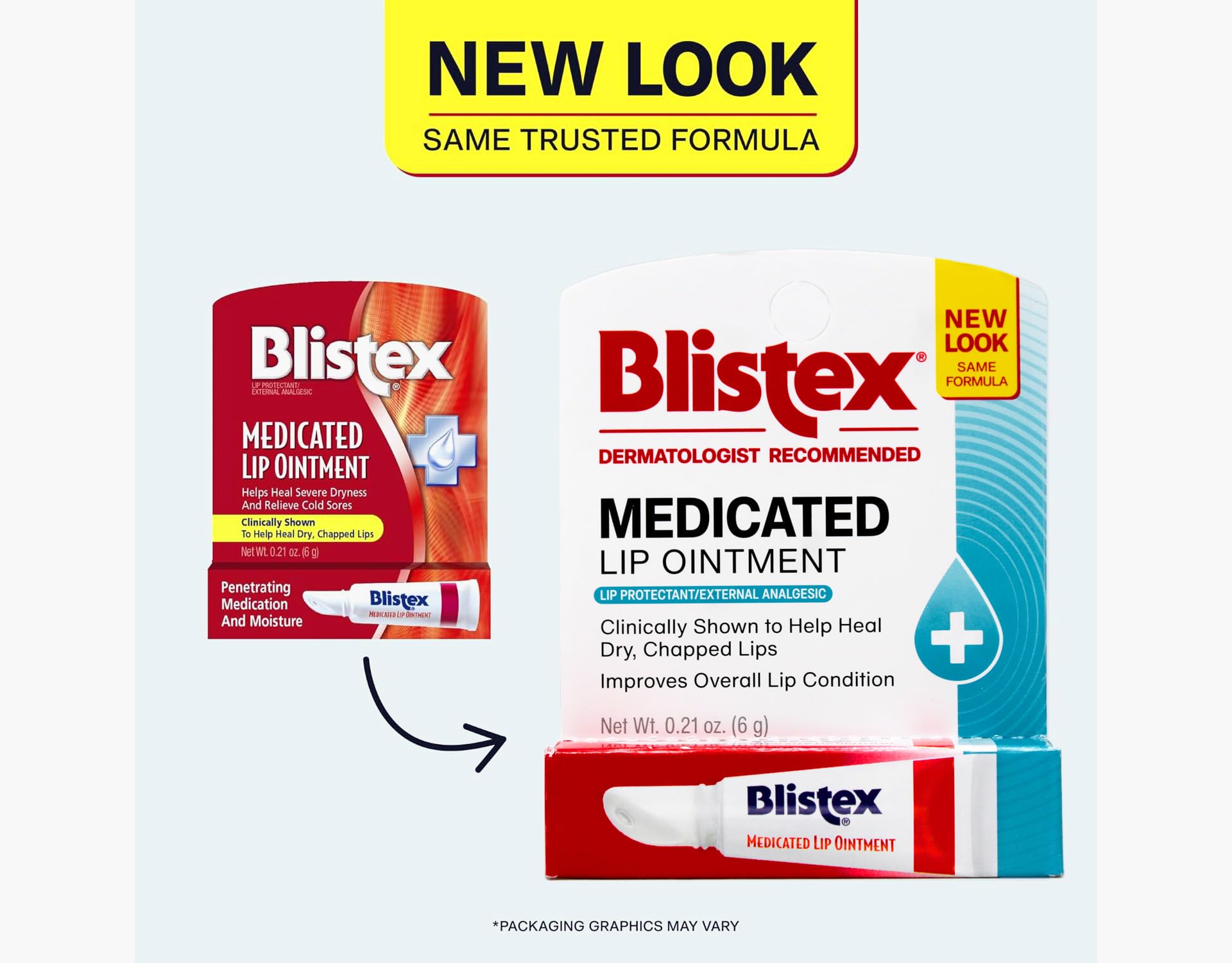 Blistex Medicated Lip Ointment on lip application demonstrates discreet, smooth care.