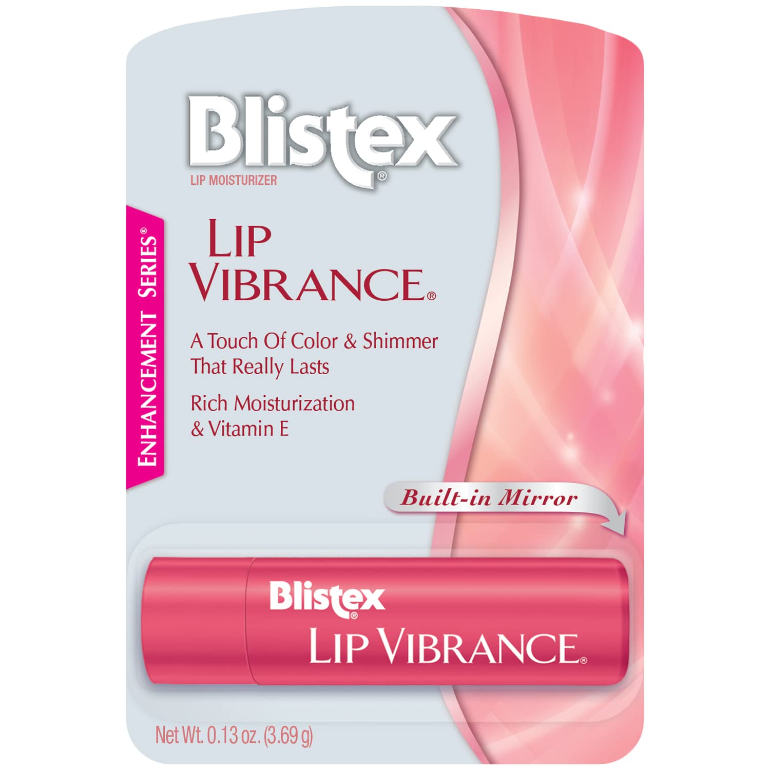 Blistex Lip Vibrance Pack 2 back view for on-the-go protection.