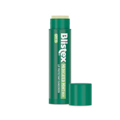 Blistex Medicated Mint Lip Balm easy-glide design for smooth, even coverage.