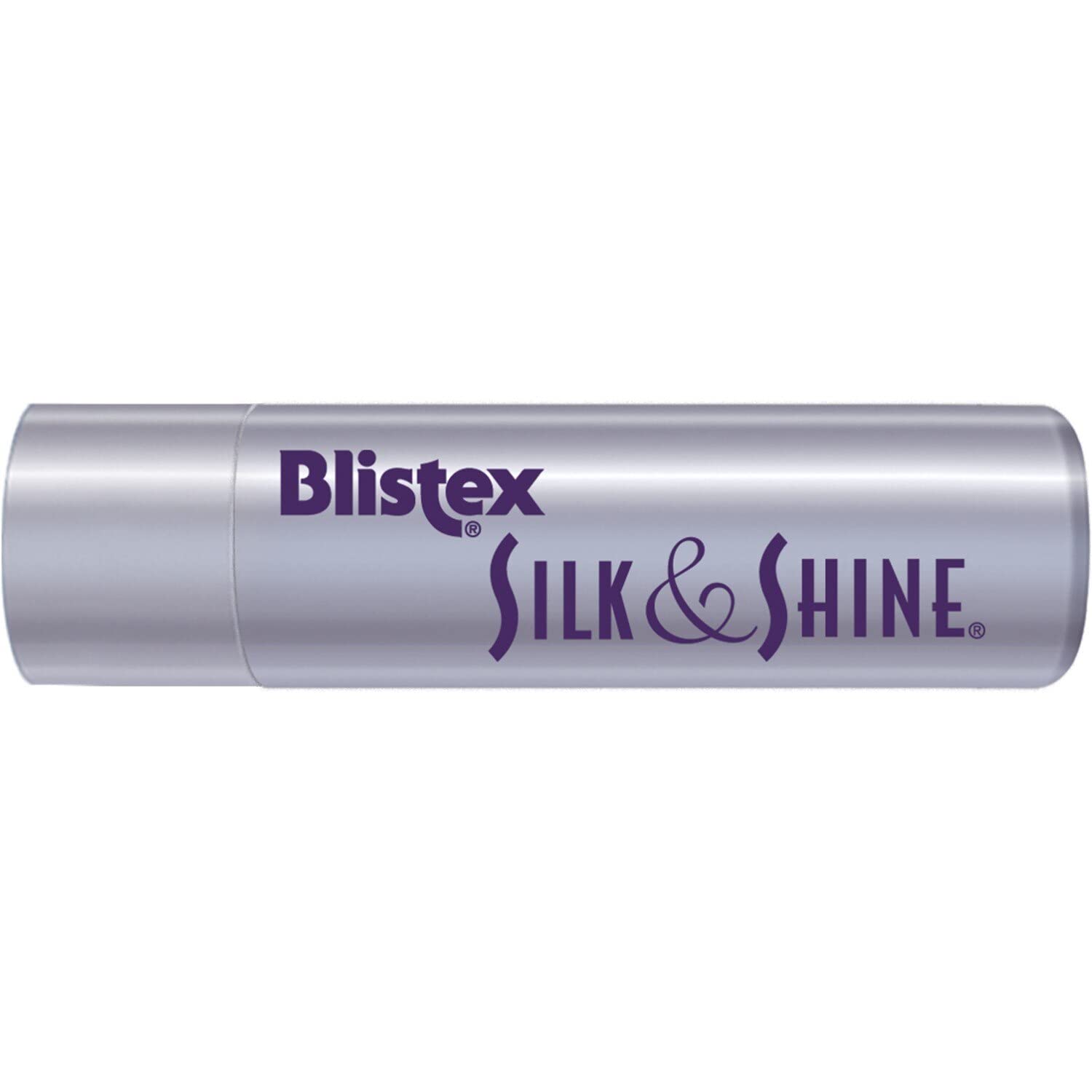 Blistex Silk and Shine gloss swatch demonstrates a sheer finish for everyday shine.