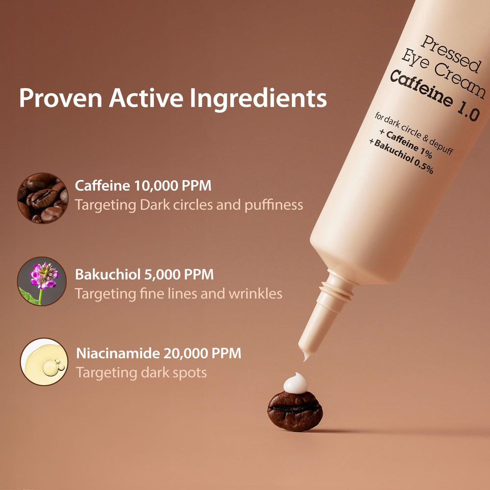 BLITHE caffeine eye serum texture swatch demonstrating lightweight hydration
