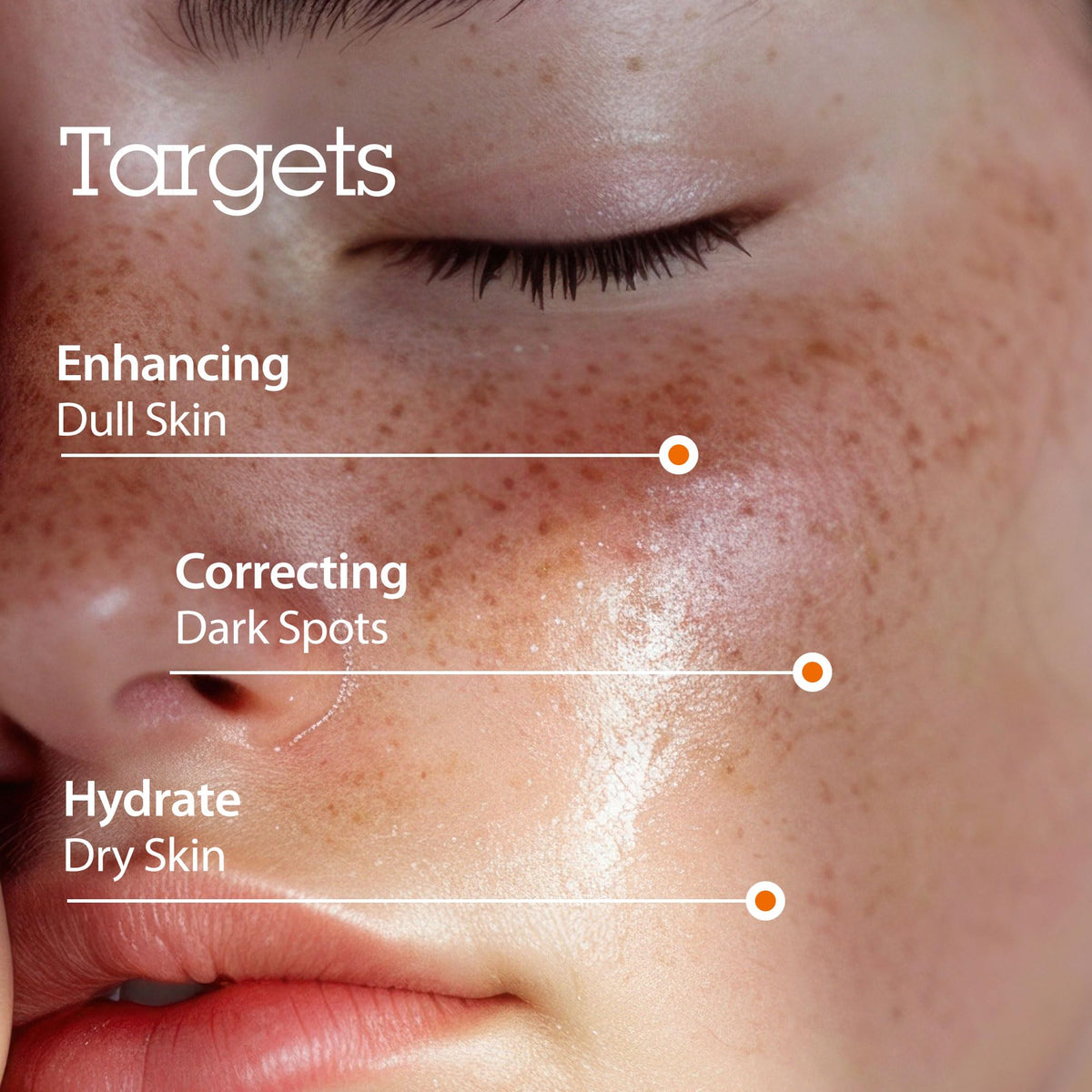 BLITHE Pressed Serum Gold Apricot cream-texture close-up for deep, lasting hydration