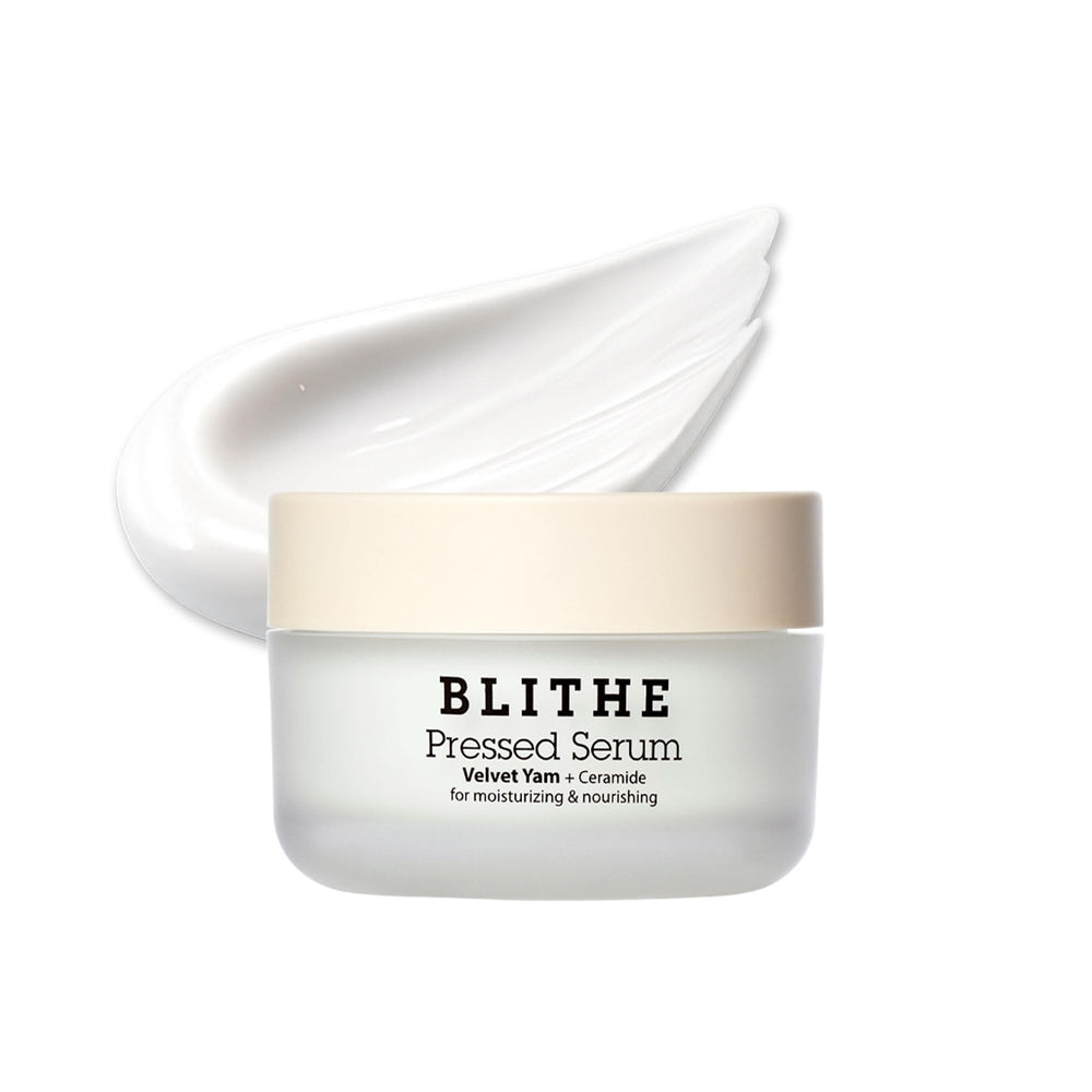 BLITHE Pressed Serum bottle with wild yam mucin for rich hydration