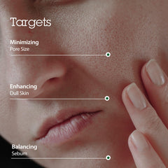BLITHE Targeted Pore Serum close-up reveals silky texture possible oil control.