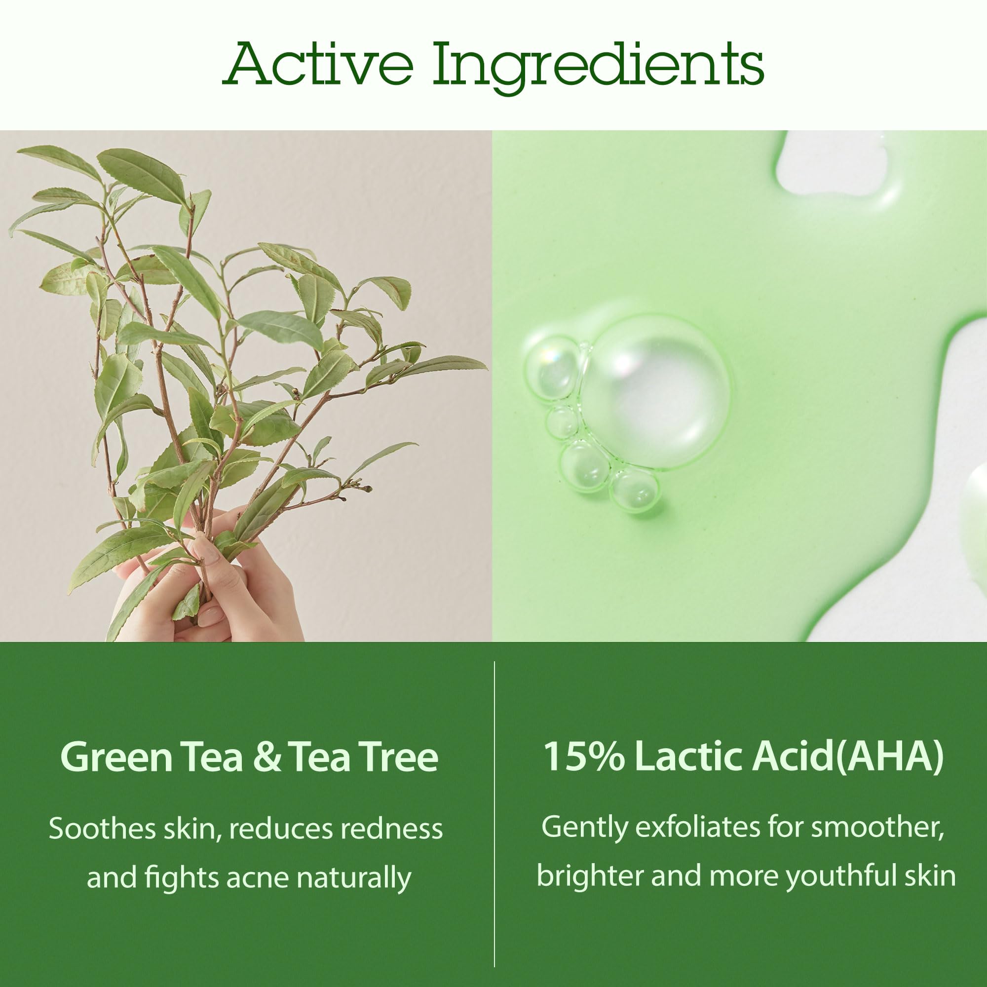 BLITHE Tea Tree Oil close-up illustrating oil control for pores