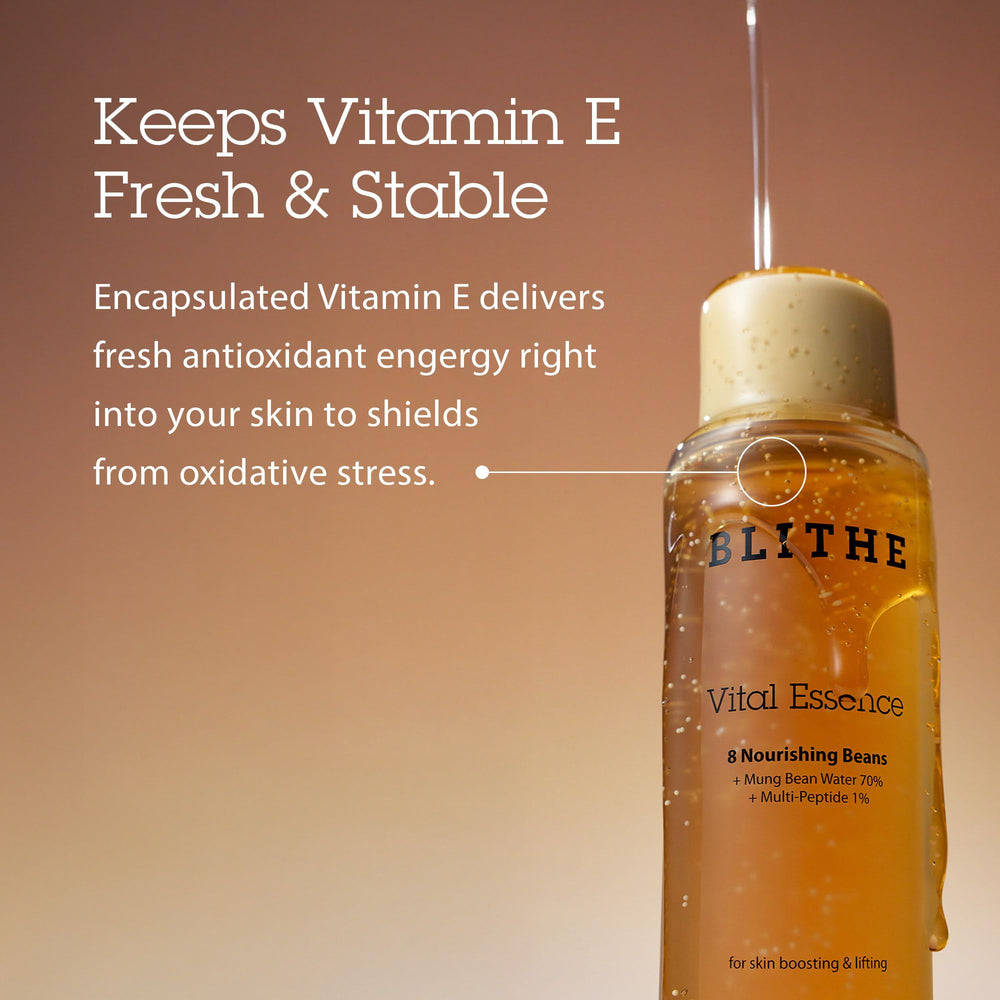 BLITHE Vital Essence silicone-free fragrance-free formula on packaging.