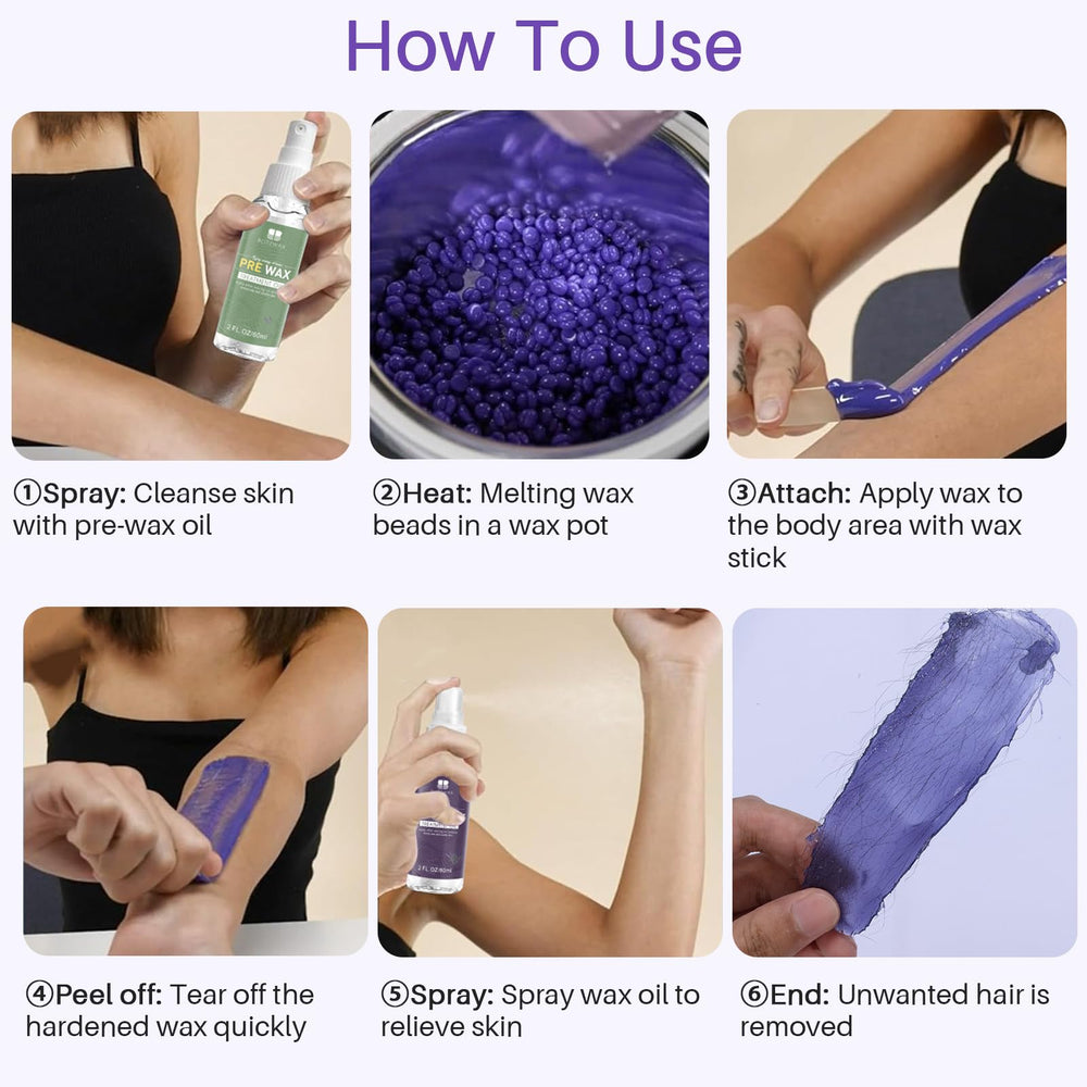 BLITZWAX at-home waxing kit setup for convenient salon results.