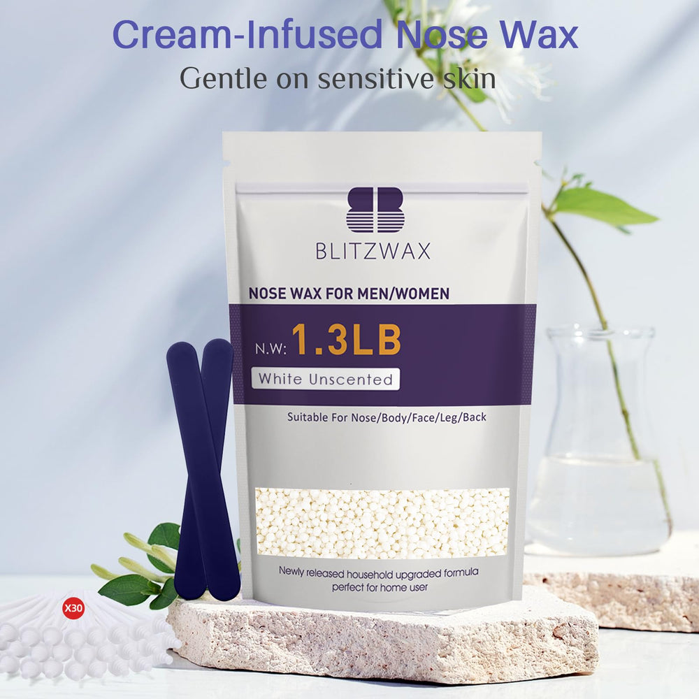 BLITZWAX beginner-friendly wax beads easy melt and gentle removal.