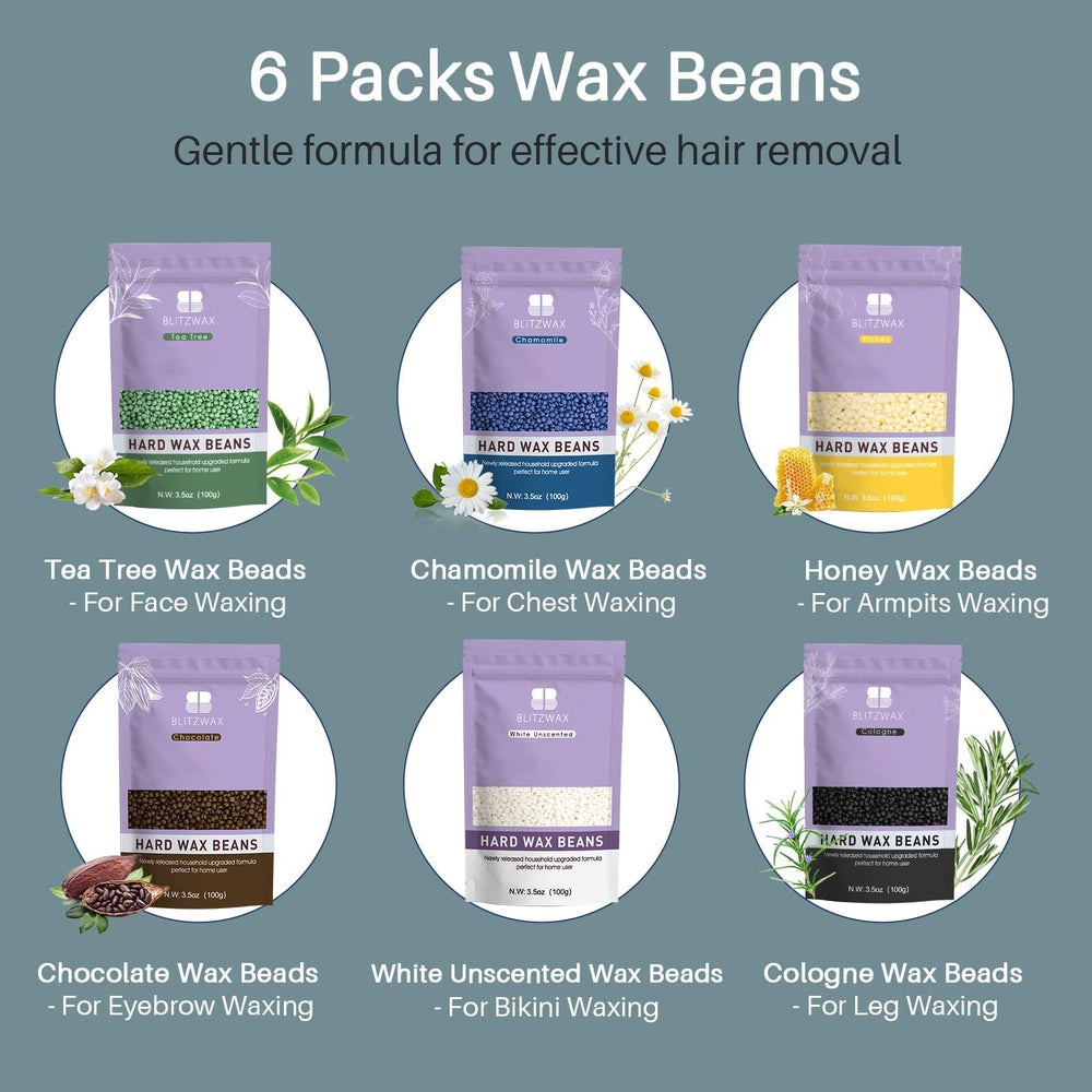 BLITZWAX Blue Spruce packaging signals premium at-home waxing kit
