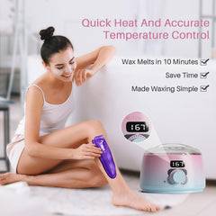 BLITZWAX wax warmer with fast heat speeds up at-home sessions.