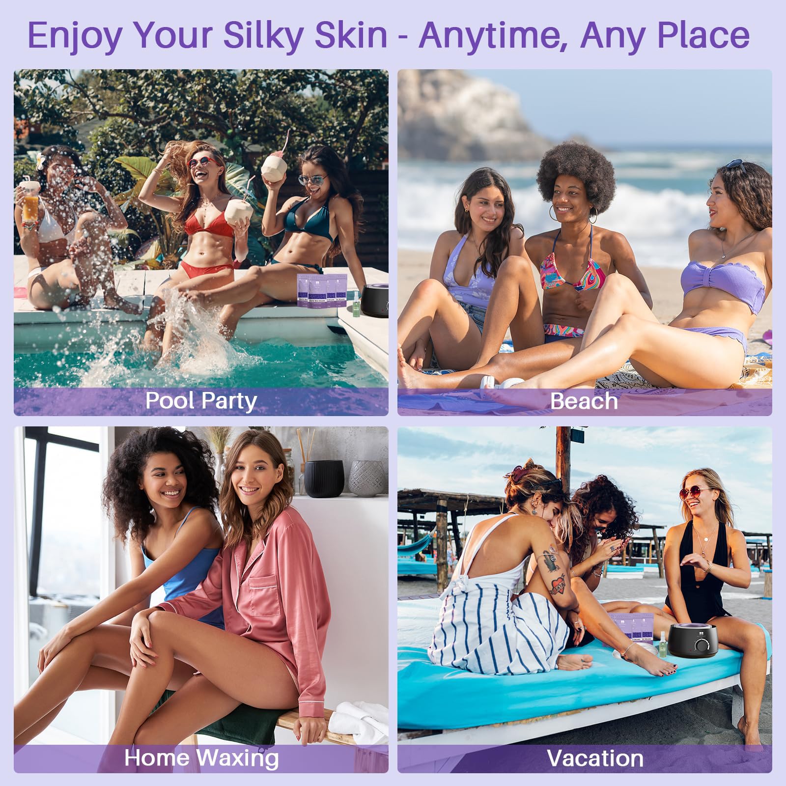 BLITZWAX dermatologist-tested label indicating safety for sensitive skin care.