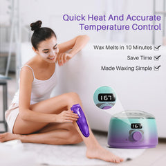 BLITZWAX green-purple gradient digital wax machine with precise temperature control