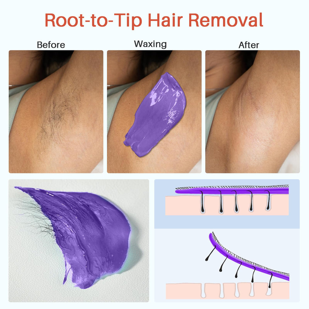 BLITZWAX hard wax beads for efficient hair removal on face and body