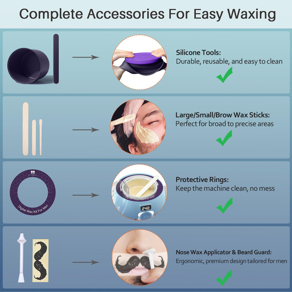 BLITZWAX nose and facial waxing precision for grooming at home