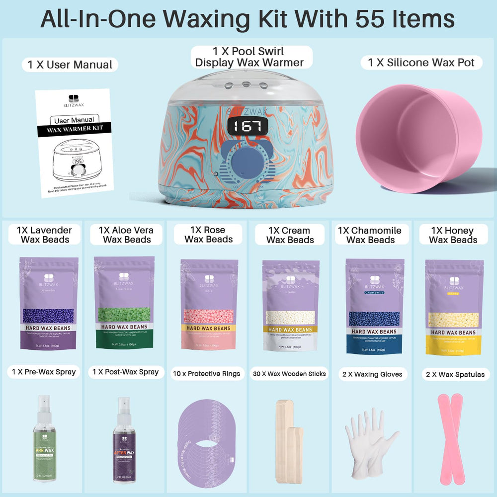 BLITZWAX post-wax oil and silicone bowl simplify cleanup