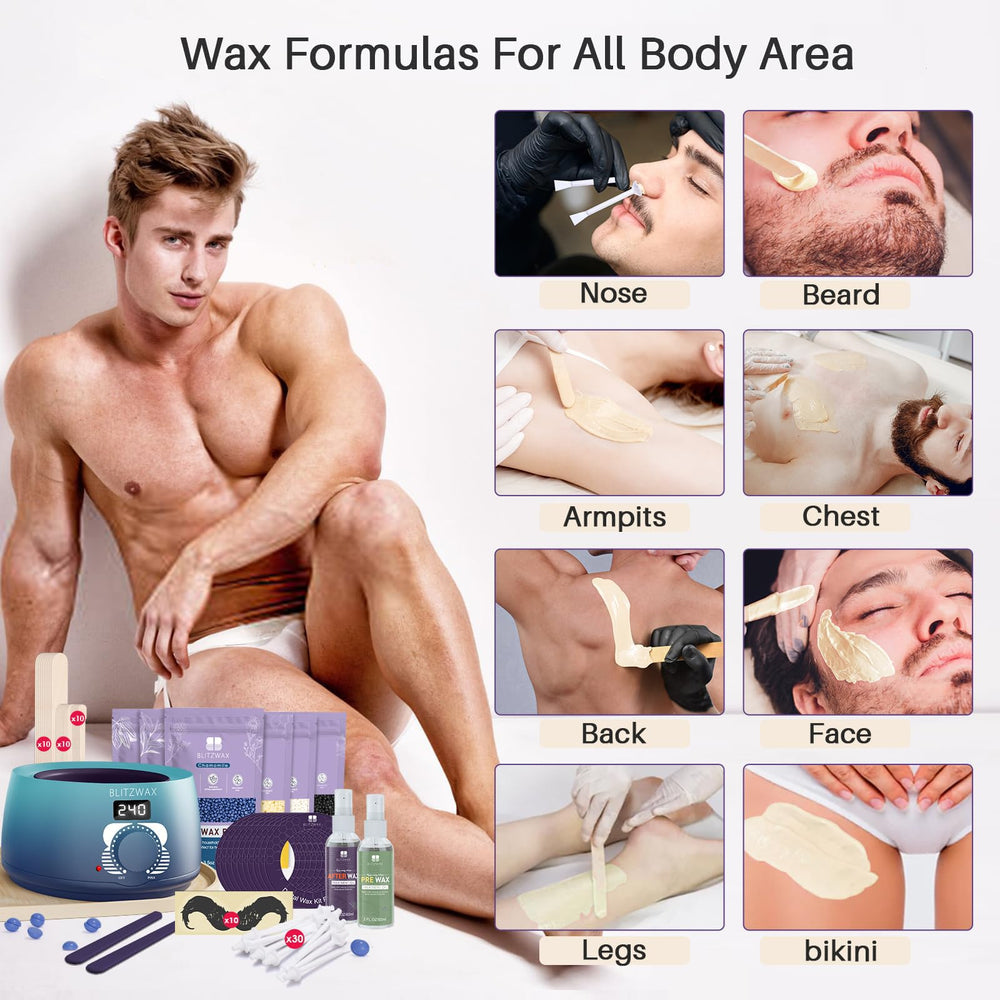BLITZWAX salon-grade kit for professional results at home