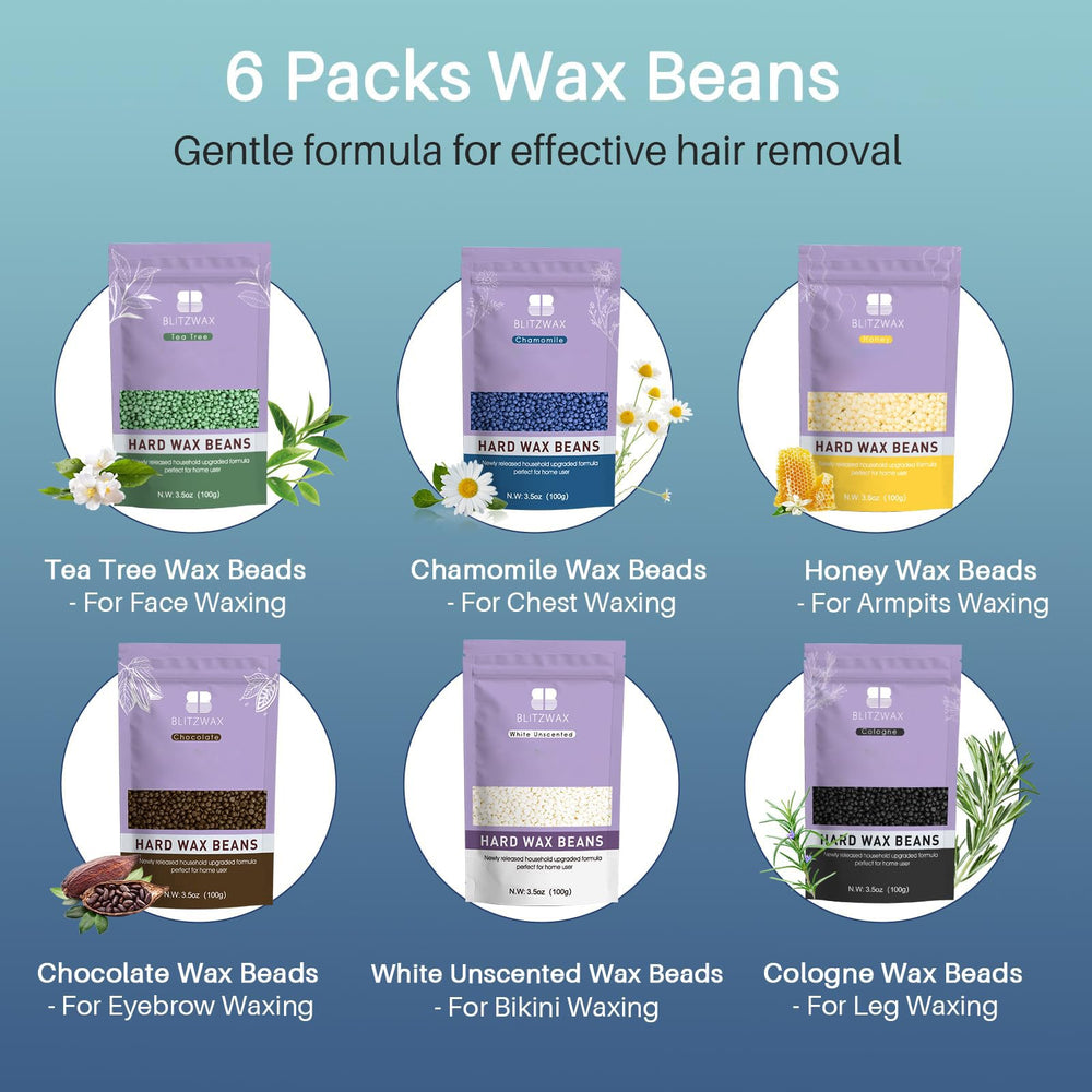 BLITZWAX versatile kit for all body hair types