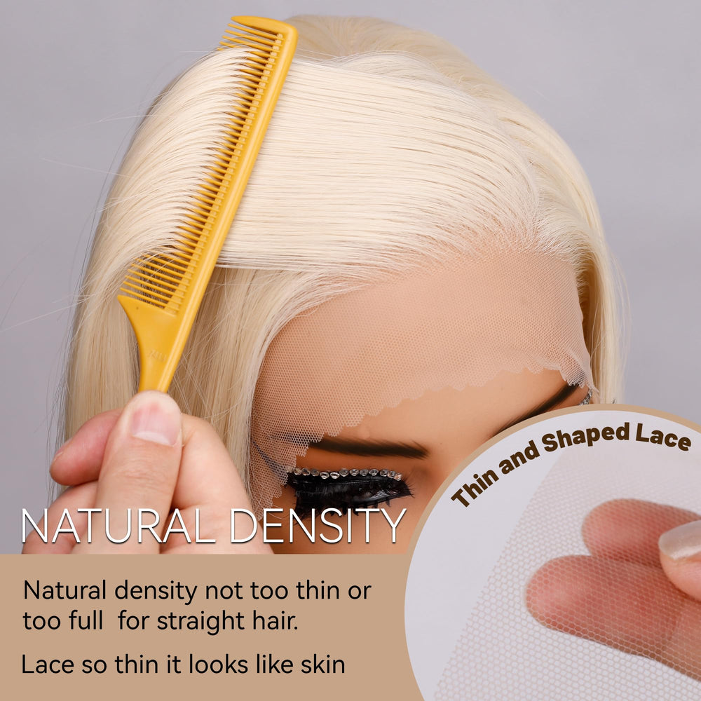 BLL 613 blonde synthetic wig with natural-looking shine for everyday wear.