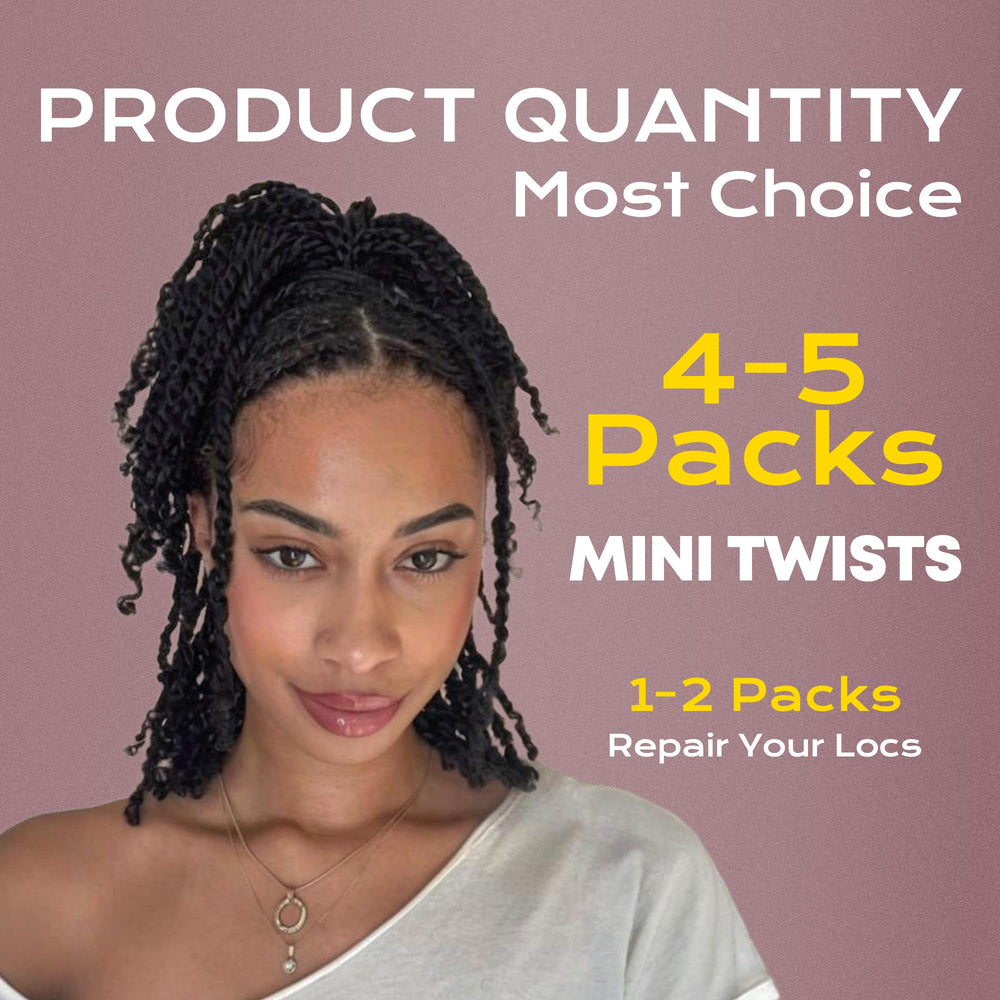 Bulk hair ready for twists and braids with easy separation.