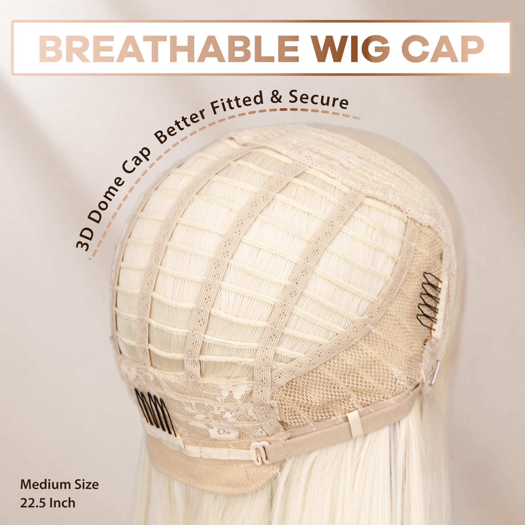 BLL Heat-resistant fibers up to 160°C for versatile styling.