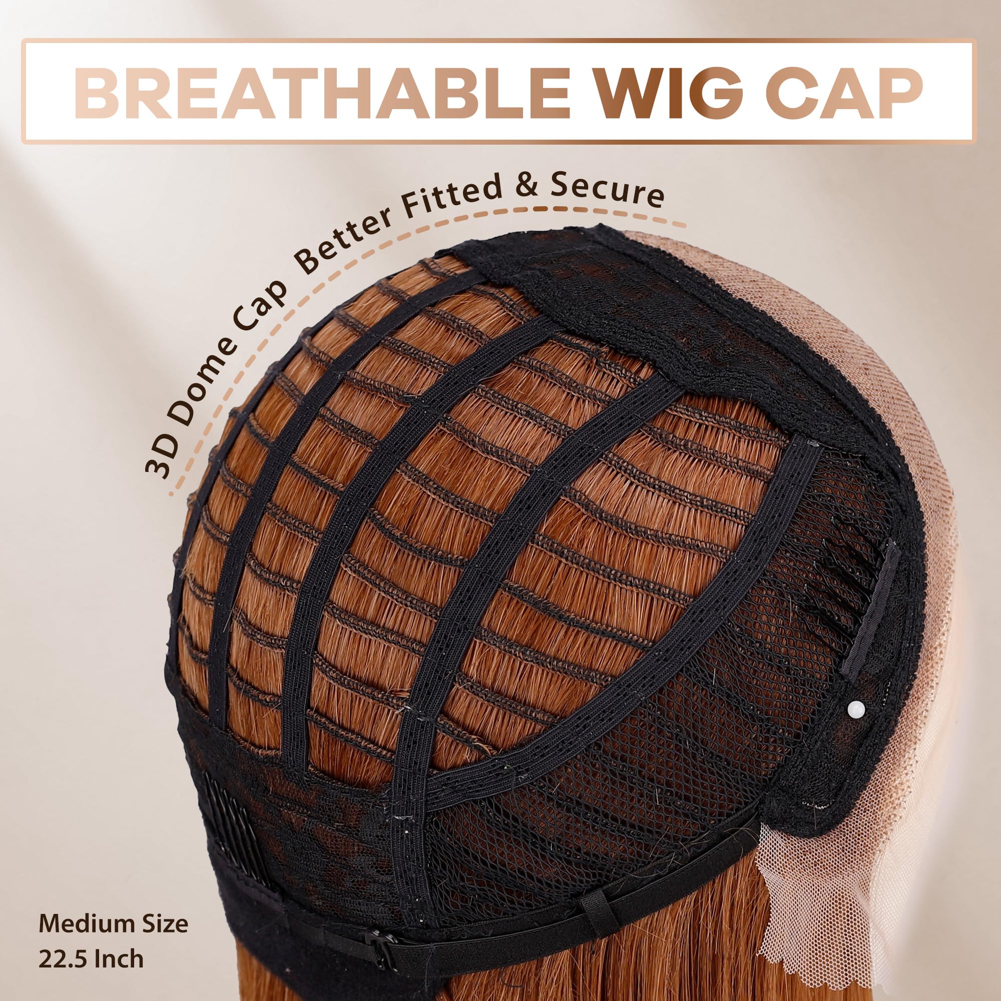 BLL Honey Blonde Wig includes cap and headband for quick setup