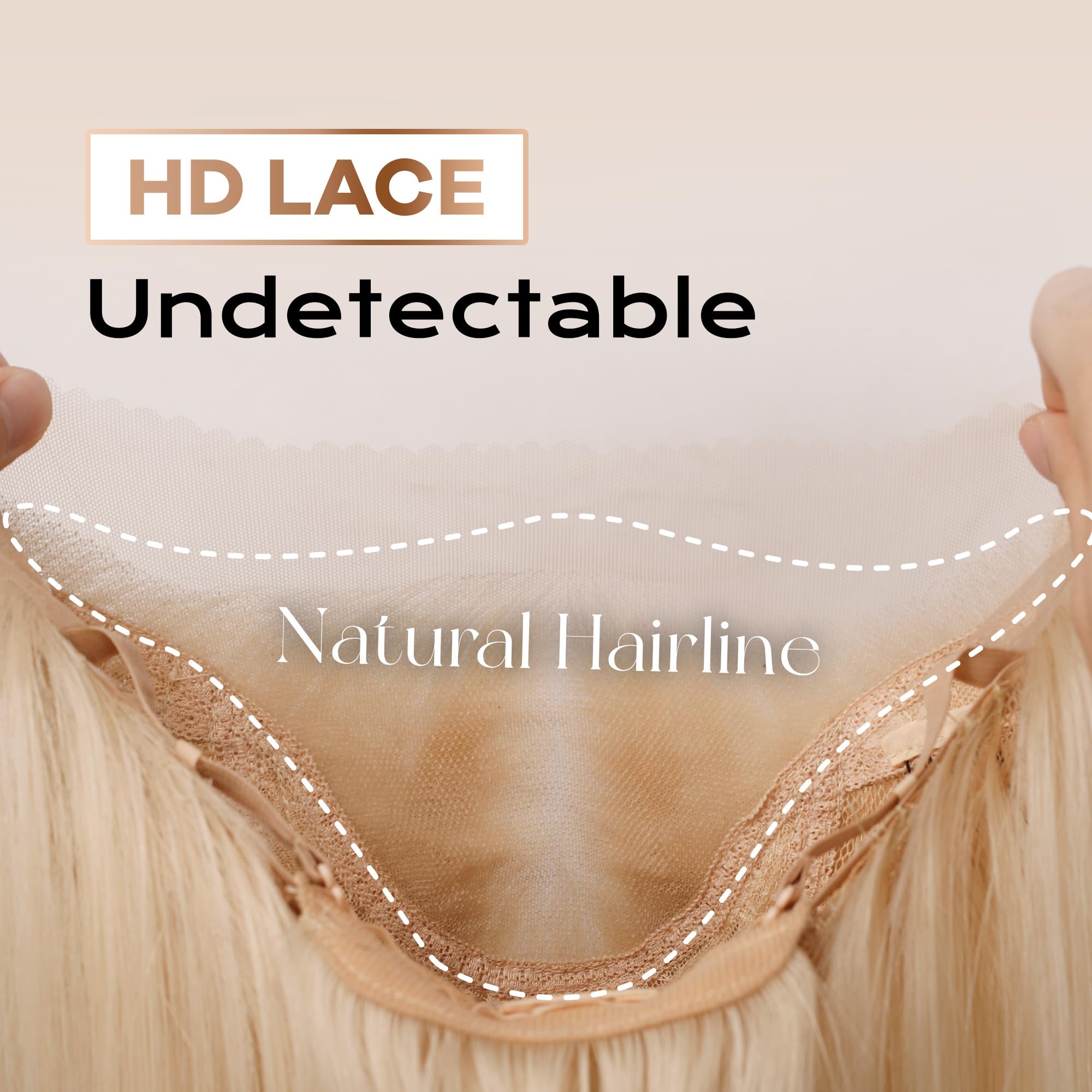 BLL Includes wig cap and headband for easy setup and maintenance.