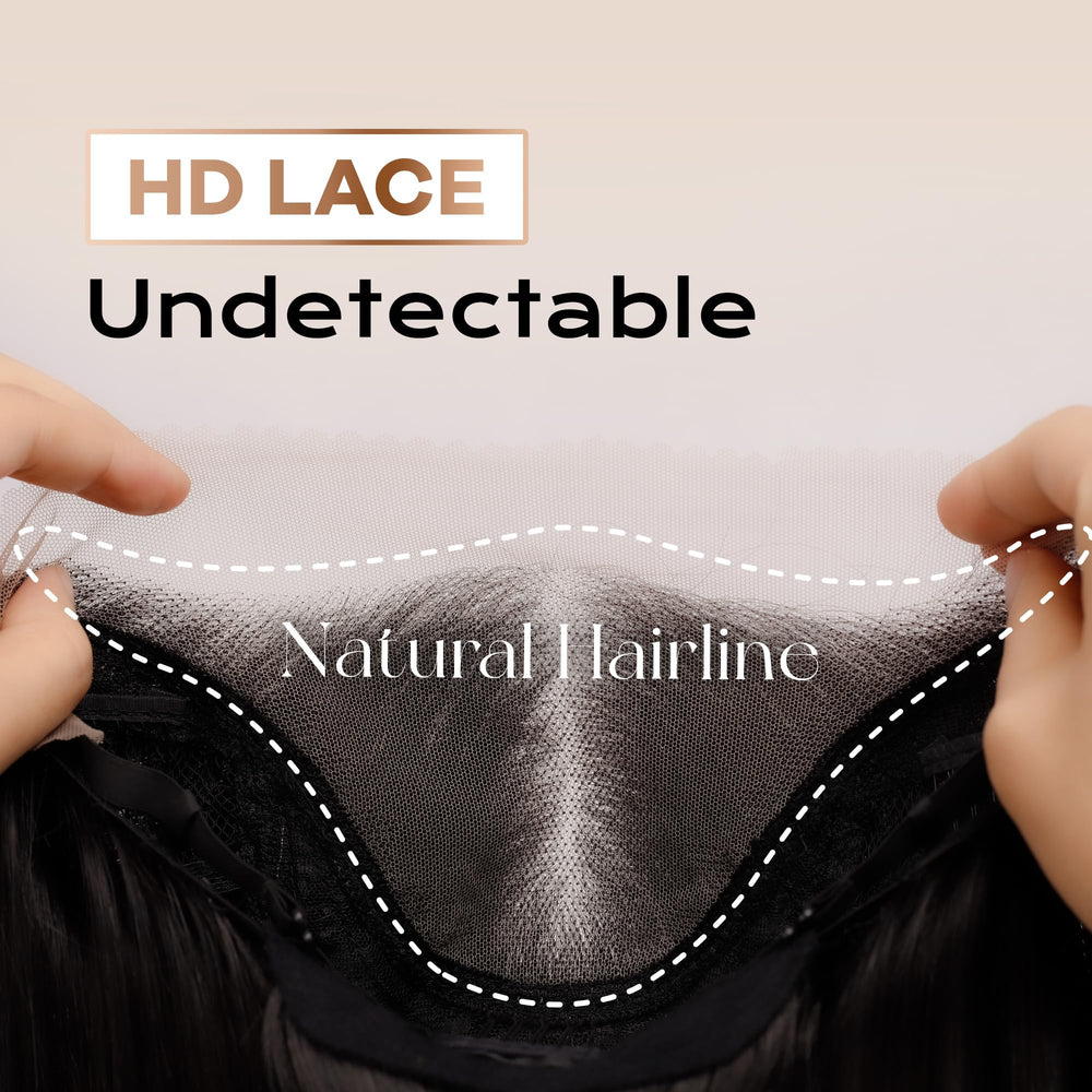 BLL package includes wig cap and headband for easy at-home setup.