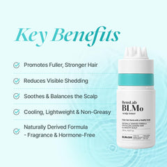 BLMo Scalp Toner 12-tip massager delivers targeted absorption to follicles
