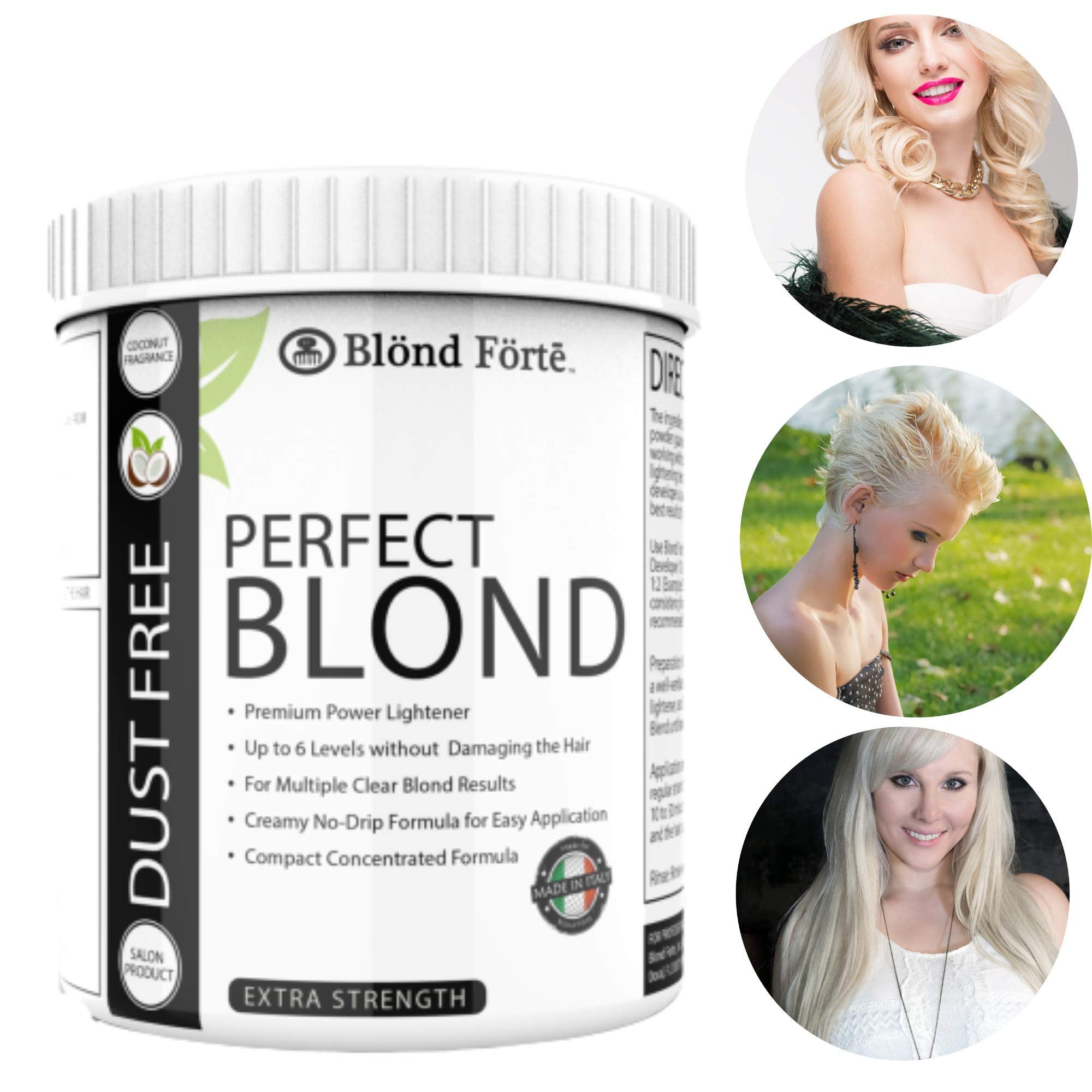 Blond Forte Perfect Blond off-scalp application enables controlled lightening.