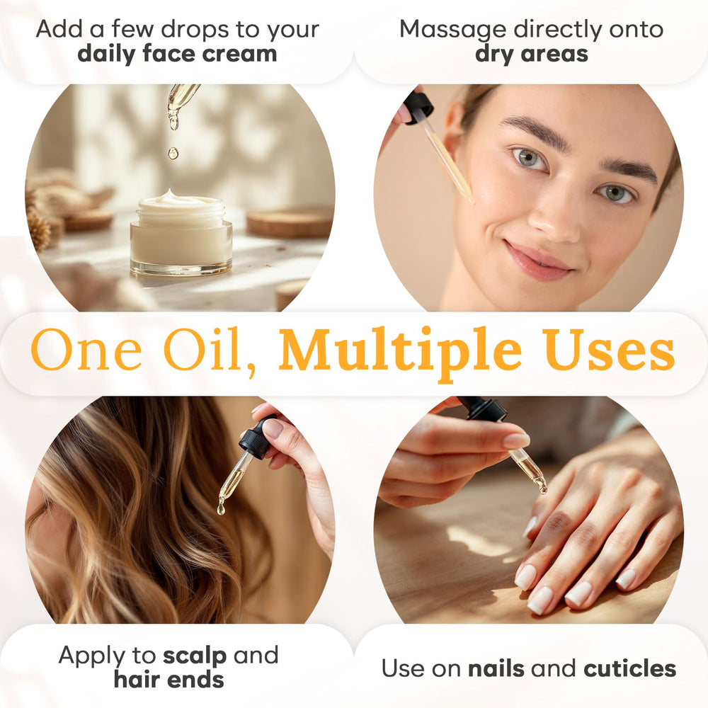 BLOOMORA pumpkin seed oil quickly absorbs for lightweight skin hydration.