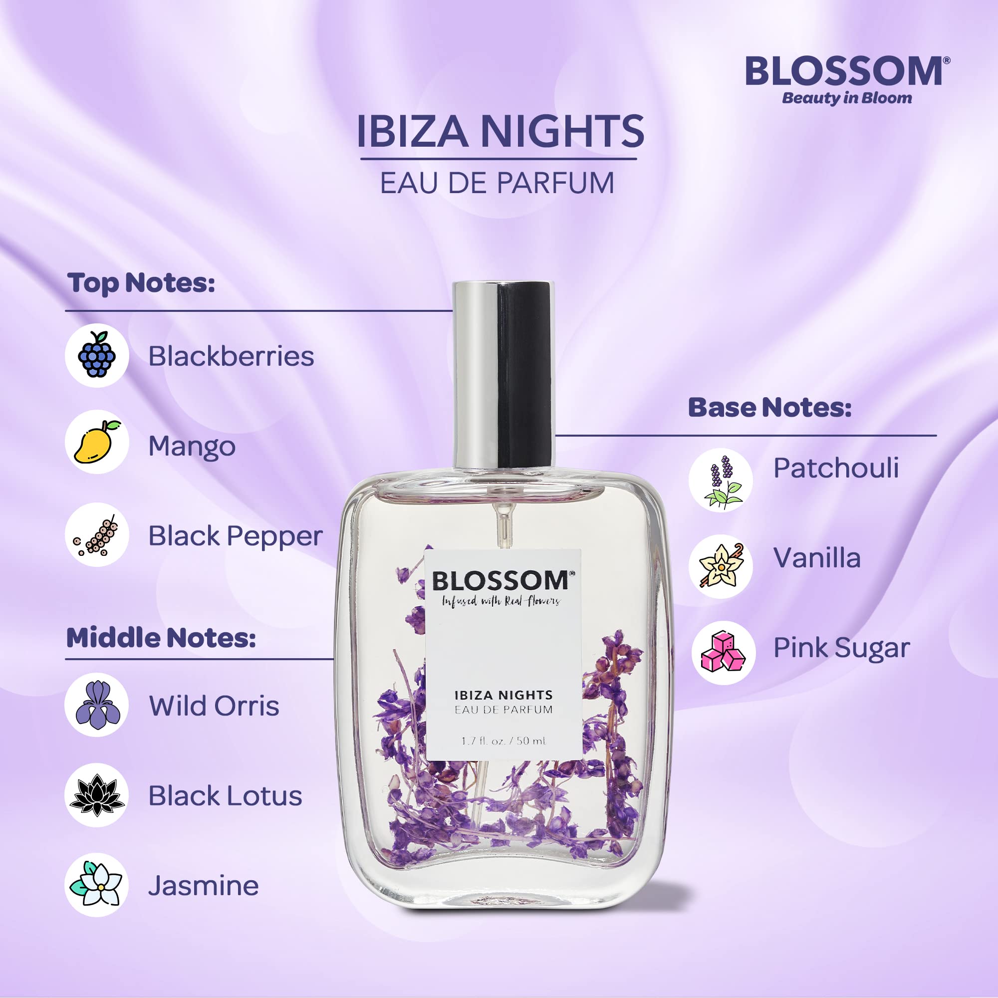 Cruelty-free logo assuring plant-based aroma from Blossom