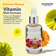 Close-up of Blossom with real flowers infusion showing natural ingredients.