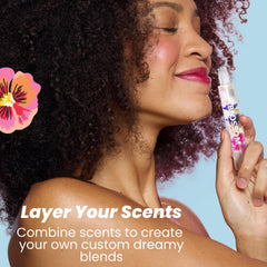 Blossom Roll-On Rose close-up—with real flower infusion for luxe scent.