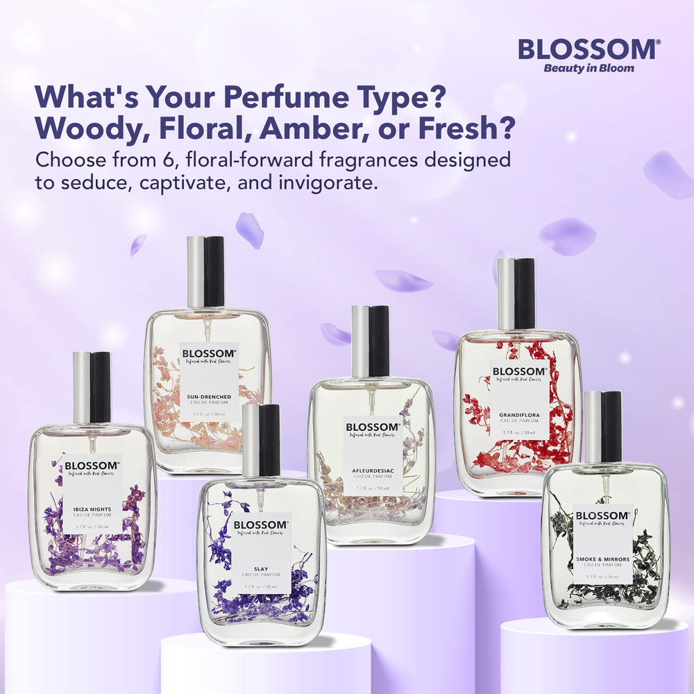 USA-made label on Blossom perfume highlighting ethical production