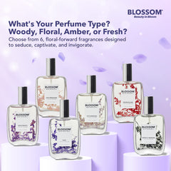 USA-made label on Blossom perfume highlighting ethical production