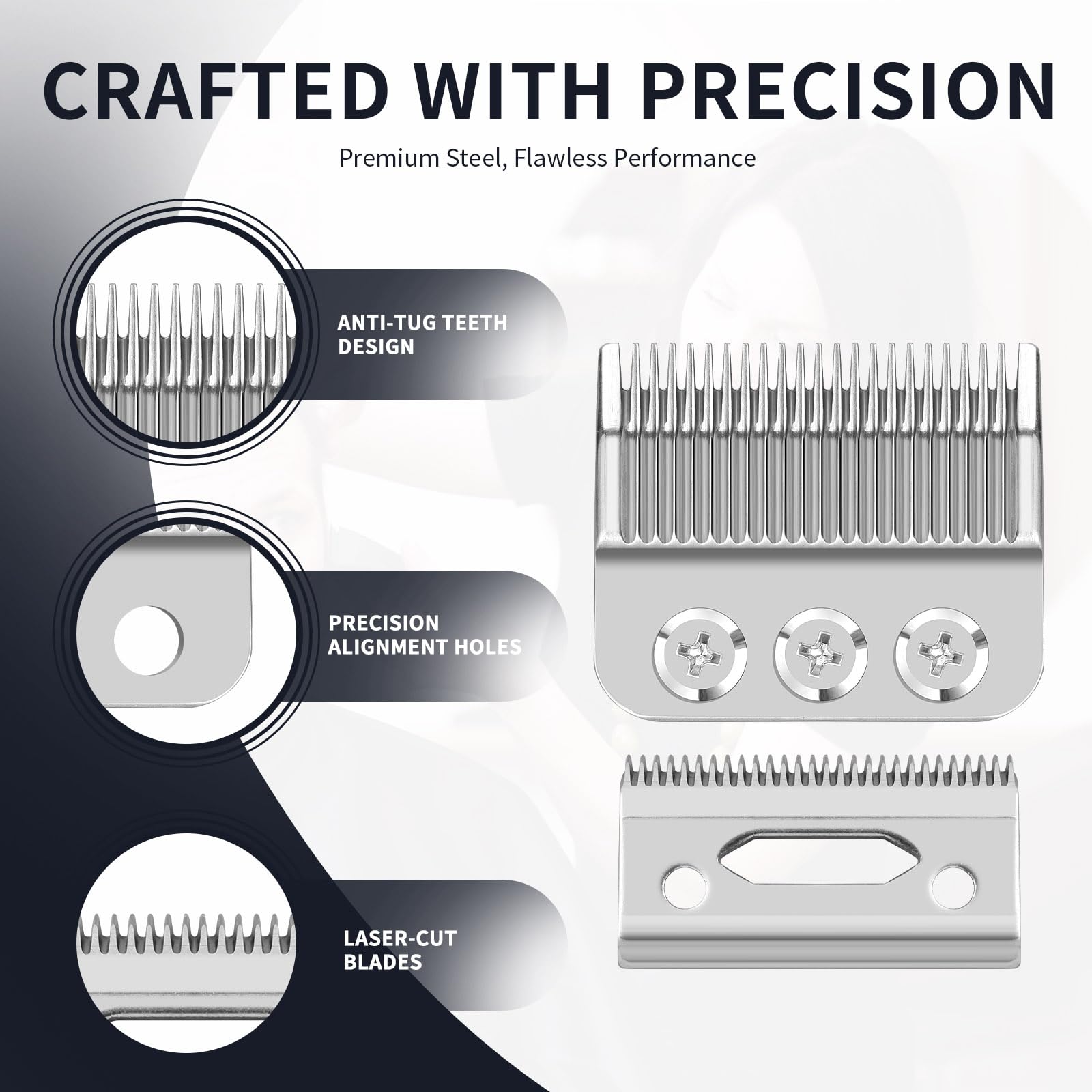 BLOTMS Wahl-compatible blade fits Designer and Senior clippers for smooth cuts