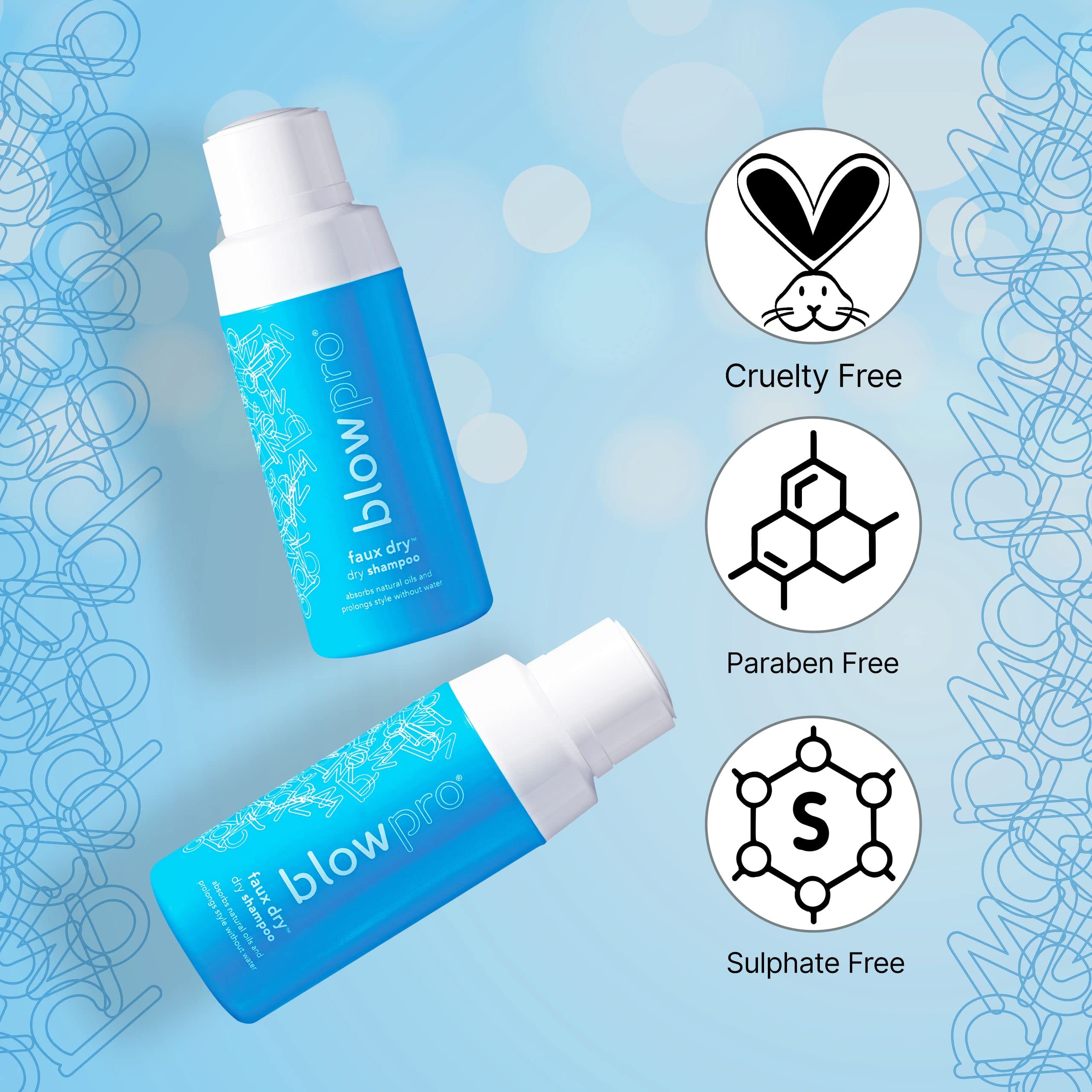 blowpro faux dry sulfate-free-formula supports daily use without harsh cleansers.