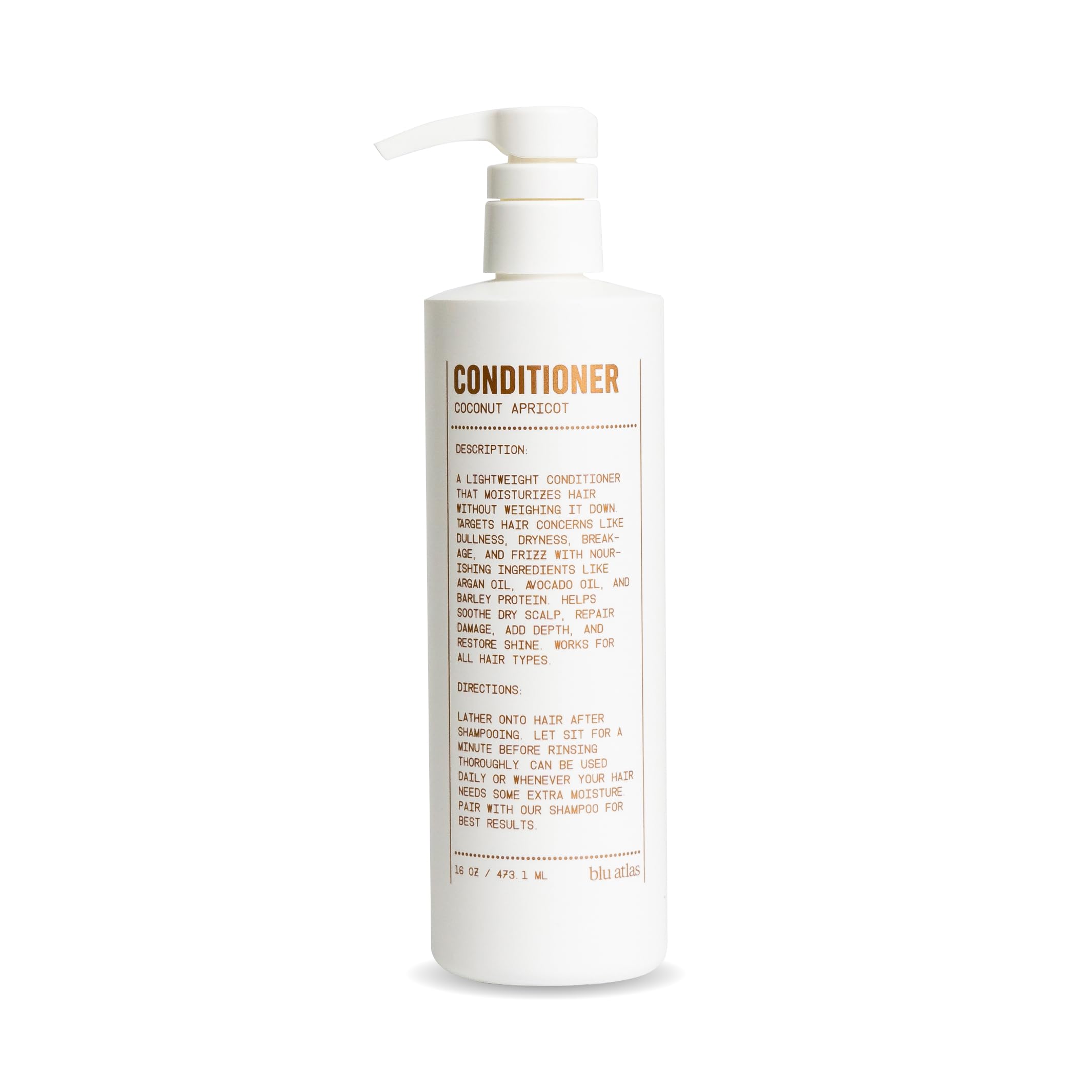 Blu Atlas conditioner in shower for daily hair care routine