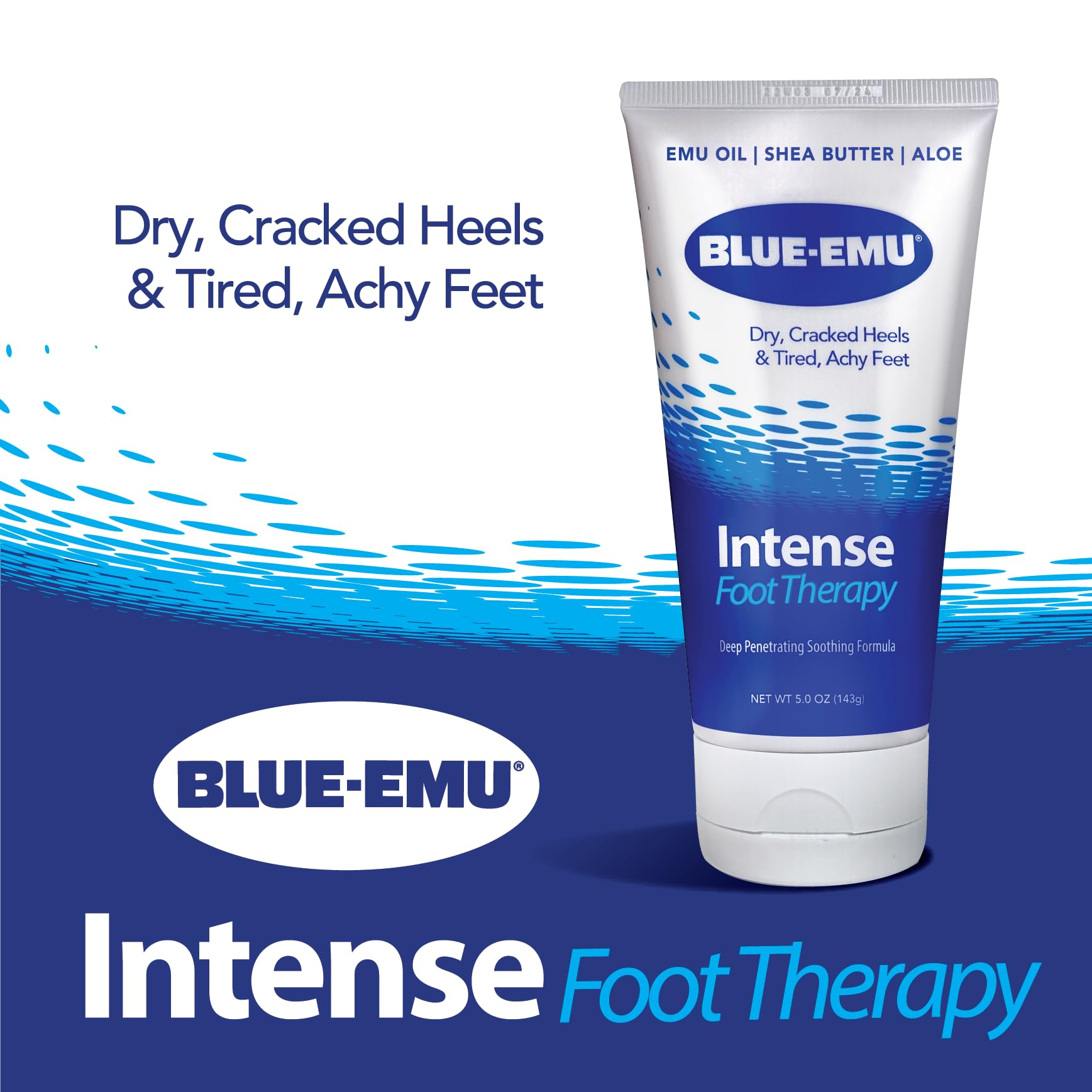 BLUE-EMU application on tired feet
