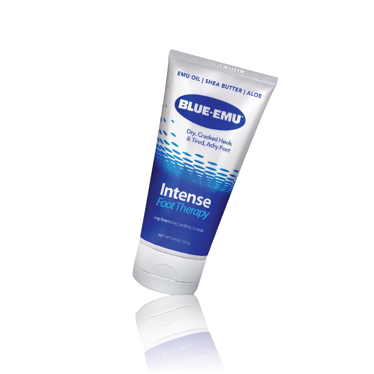 BLUE-EMU Intense Foot Therapy Cream bottle front view for hydration