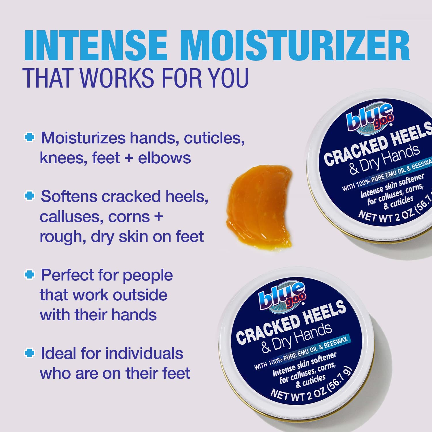 Blue Goo apply twice daily for better results.